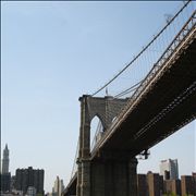 Picture Of Brooklyn Bridge From A Ferry