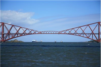 Picture Of Cantilever Rail Bridge Over The Forth River Estuary