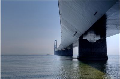 Picture Of Great Belt Bridge Looking From East To West