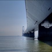 Picture Of Great Belt Bridge Looking From East To West