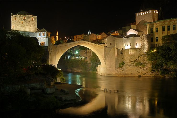 Stari Most At Night